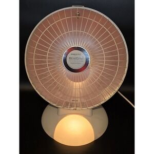 Presto HeatDish Parabolic Electric Heater Plus Footlight Adjustable Temp Knob